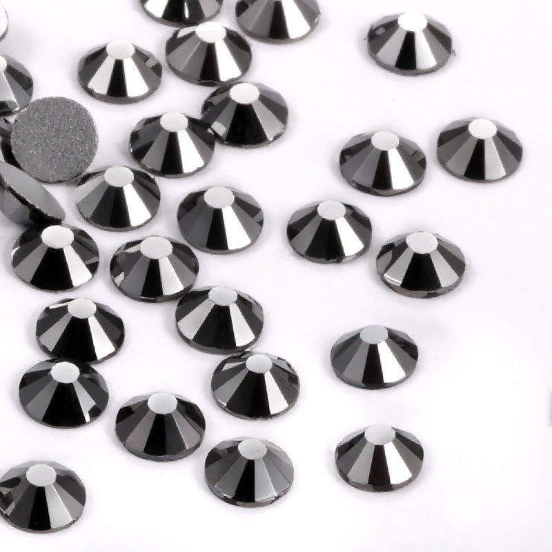 Glass Flat Rhinestones for Nail Drill – Sparkling Crystal Gems for DIY & Salon Nail Art