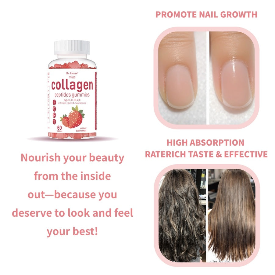 Collagen Peptide Gummies – Skin, Hair & Joint Support Beauty Supplement