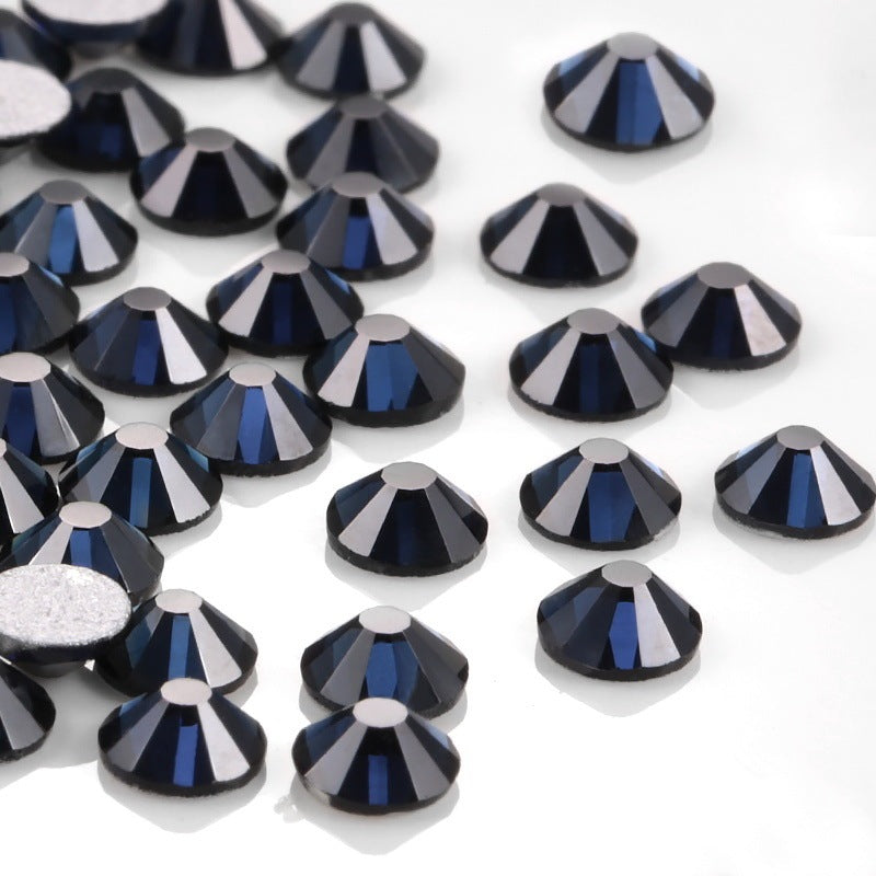 Glass Flat Rhinestones for Nail Drill – Sparkling Crystal Gems for DIY & Salon Nail Art