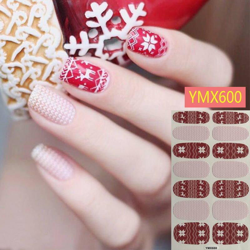 Christmas Nail Stickers – Festive Holiday Nail Art Decals for DIY & Professional Manicure