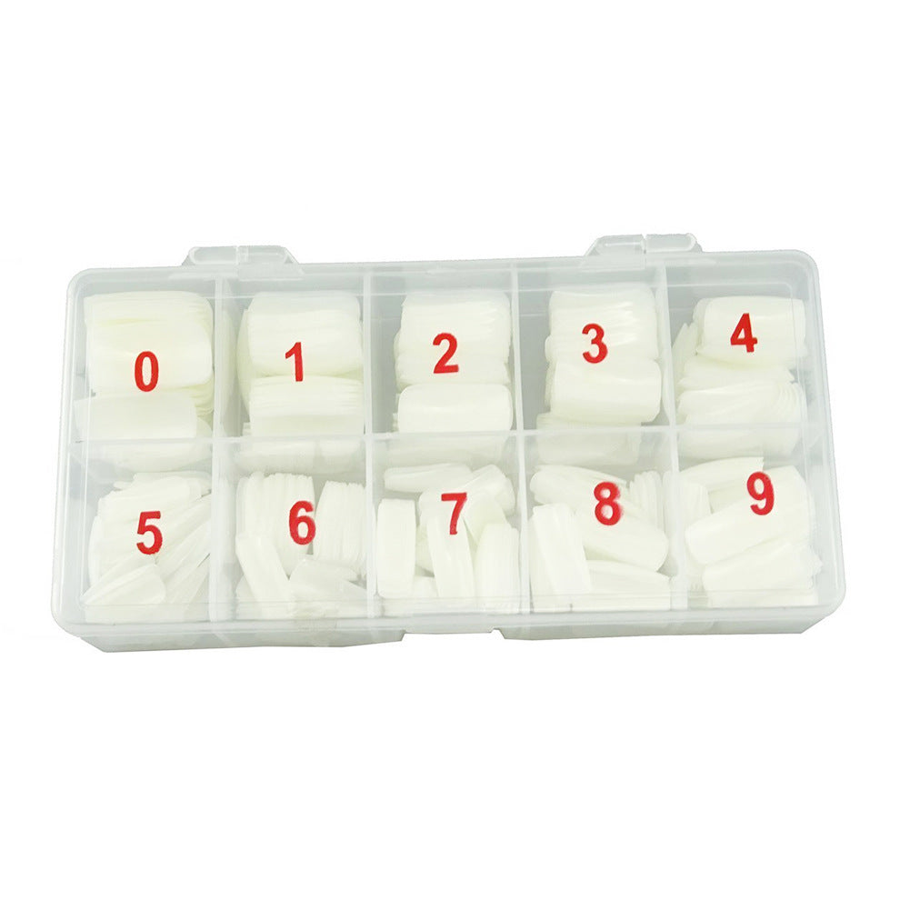 500 Pcs Nail Armor Tips – Boxed Full & Half Cover Acrylic Fake Nails for DIY & Salon Manicure