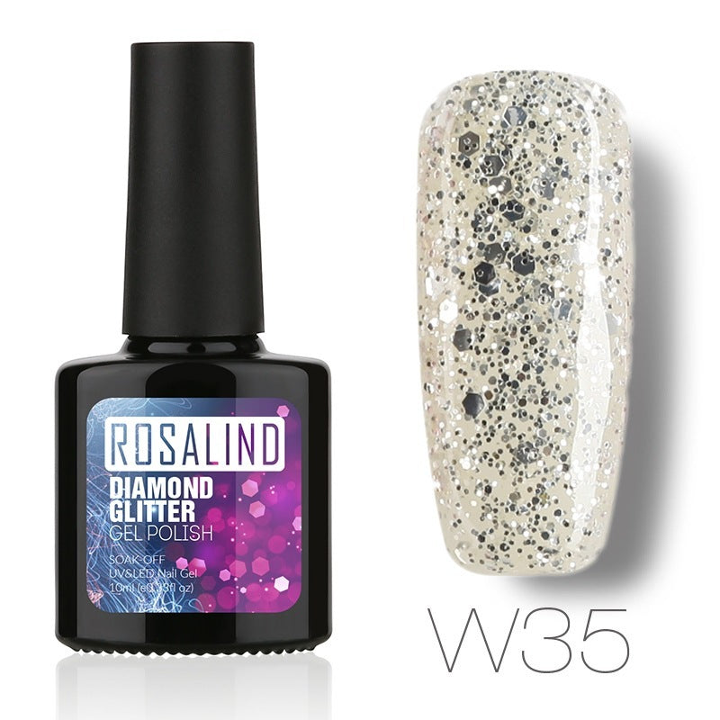 Diamond Nail Gel – Shiny Long-Lasting UV/LED Gel Polish for Sparkling Nail Art
