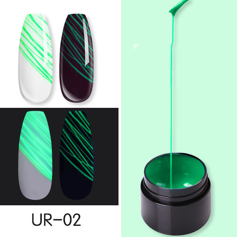 Luminous Spider Nail Gel – UV Glow Nail Art Gel Polish for DIY & Salon Manicure