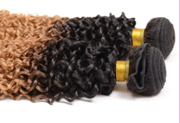 Real Human Hair Extensions – Gradient Color Wig & Clip-In Hair Extensions for Natural Styling