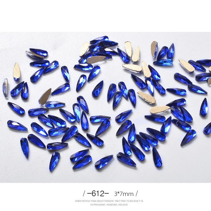 10 Pcs 3D Water Drop Rhinestones – Glitter Nail Art Decorations for DIY & Professional Manicure