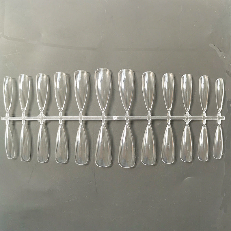 Non-Marking False Nails – Reusable Press-On Nail Tips with Invisible Glue for DIY Manicure