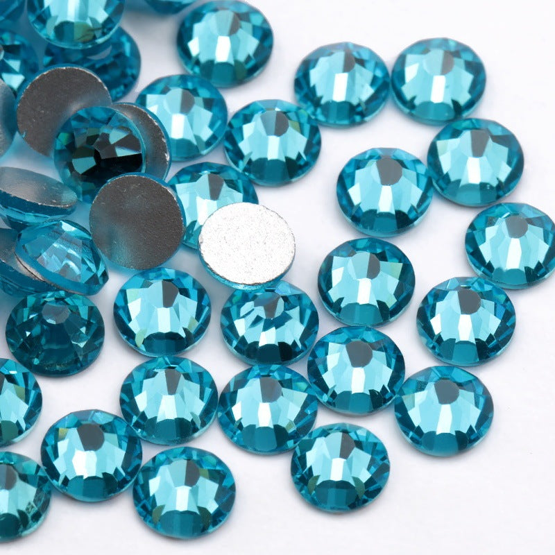 Glass Flat Rhinestones for Nail Drill – Sparkling Crystal Gems for DIY & Salon Nail Art