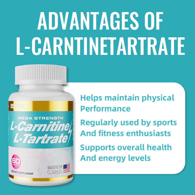 L-Carnitine L-Tartrate Capsules – Energy, Metabolism & Workout Recovery Support