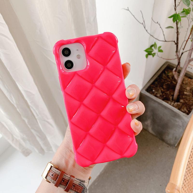 Creative Three-dimensional Rhombus Simple Mobile Phone Case