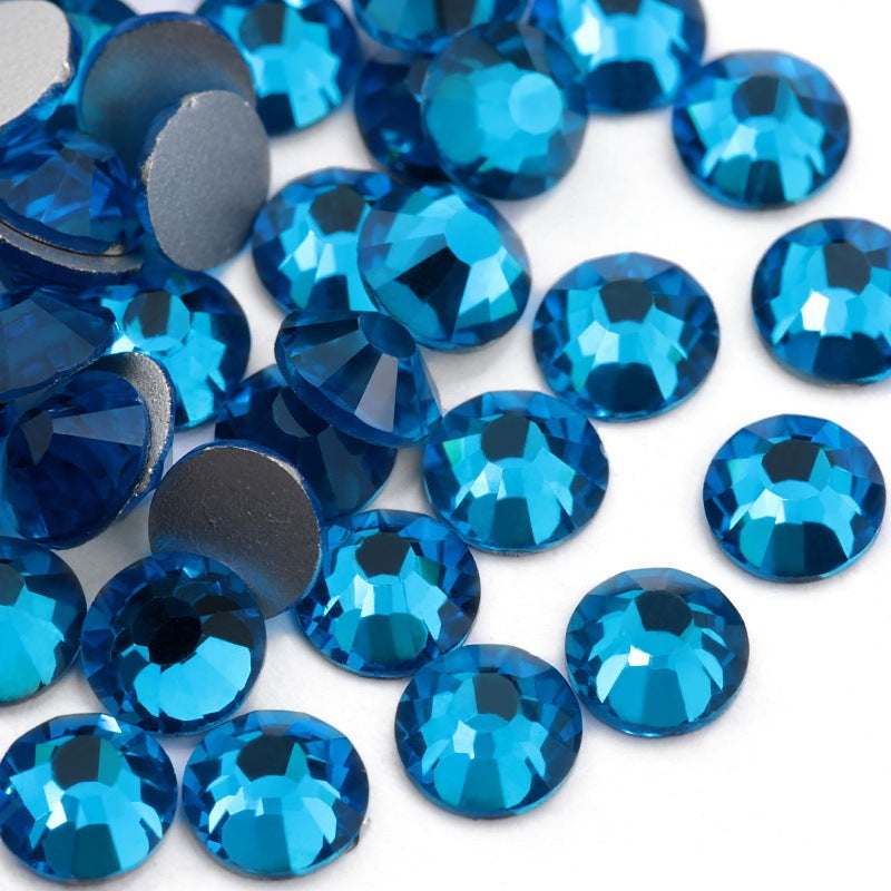 Glass Flat Rhinestones for Nail Drill – Sparkling Crystal Gems for DIY & Salon Nail Art