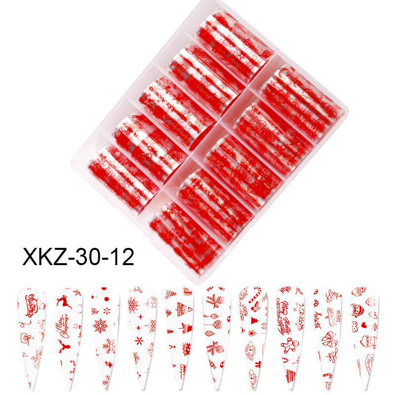 Butterfly & Star Nail Transfer Paper – Laser Foil Stickers for DIY European & American Nail Art