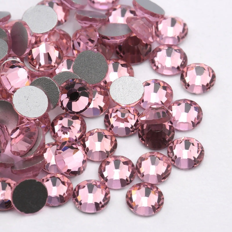 Glass Flat Rhinestones for Nail Drill – Sparkling Crystal Gems for DIY & Salon Nail Art