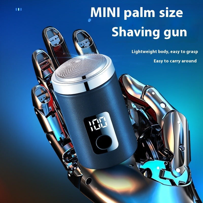 Mini Men’s Electric Shaver – Compact USB Rechargeable Razor with Power Display