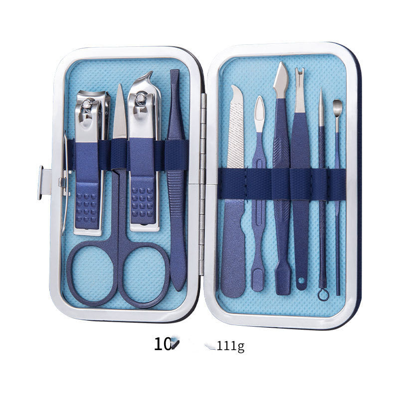 Professional Nail Clippers & Pedicure Set – Scissors, Dead Skin Pliers, Ear Spoon & Nail Groove Trimmers