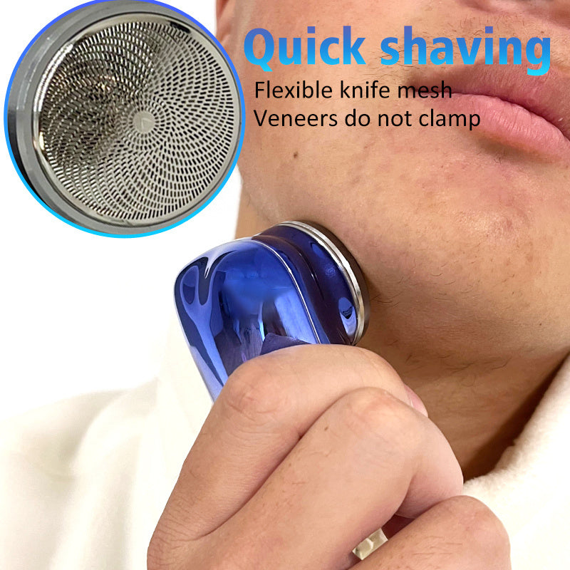 Mini Portable Electric Shaver for Men – Cordless USB Rechargeable, Wet & Dry, Painless