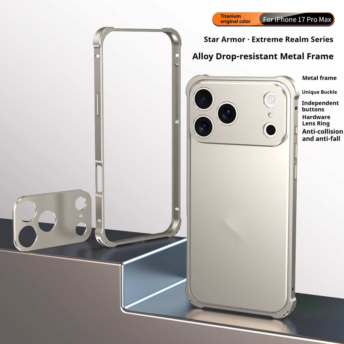 Apple iPhone 17 Pro Max Air Case – Clear, Shockproof & Slim Fit