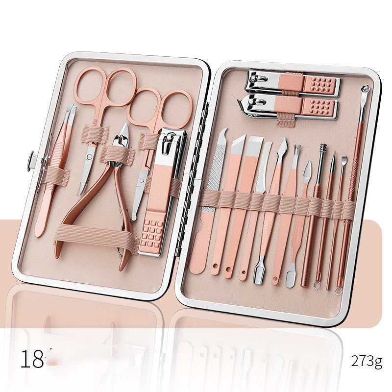 Professional Nail Clippers & Pedicure Set – Scissors, Dead Skin Pliers, Ear Spoon & Nail Groove Trimmers