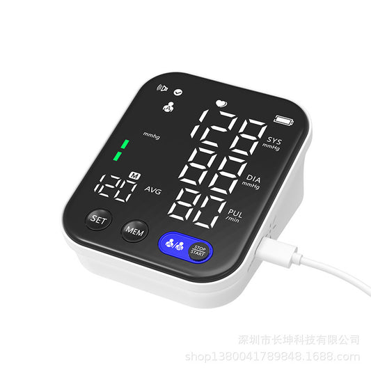Electronic Blood Pressure Monitor – Large Screen Sphygmomanometer with Pulse & Real-Time BP Measurement
