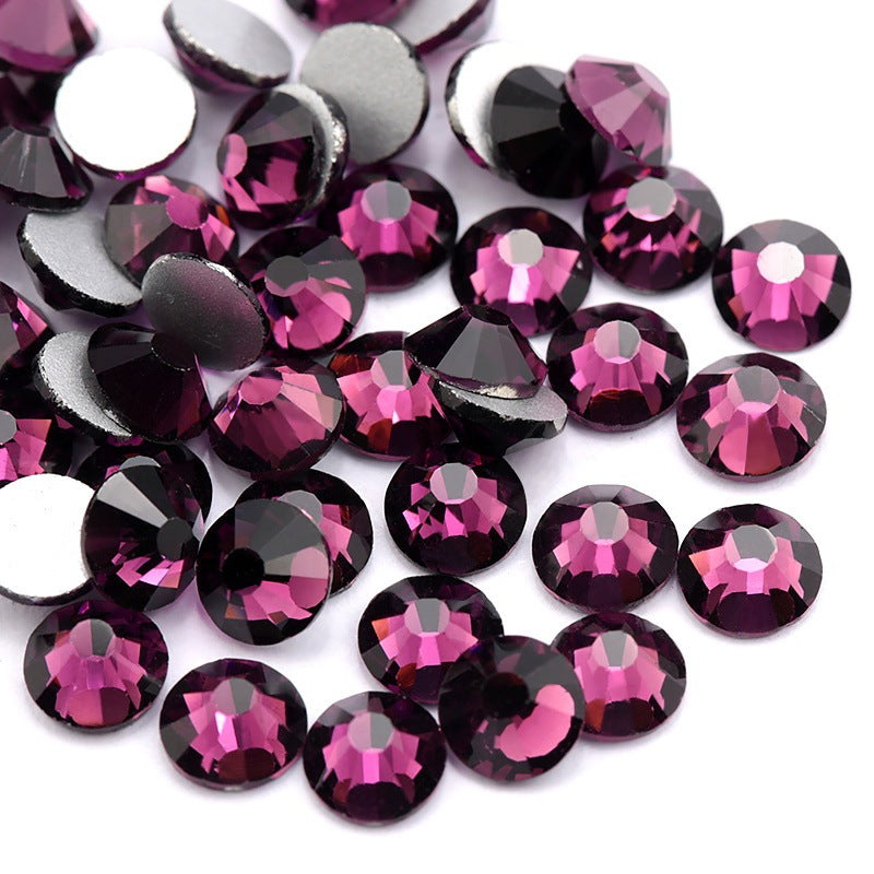 Glass Flat Rhinestones for Nail Drill – Sparkling Crystal Gems for DIY & Salon Nail Art