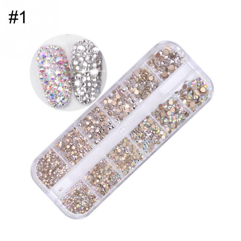 Symphony AB Rhinestones for Nail Art – Sparkling Crystal Decorations for DIY & Salon Manicure
