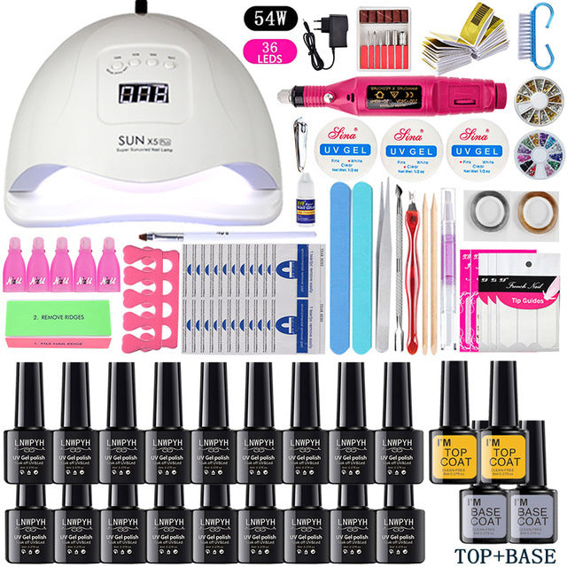 Professional Manicure Set – Complete Nail Care & Grooming Kit with Clippers, Cuticle Tools & Case