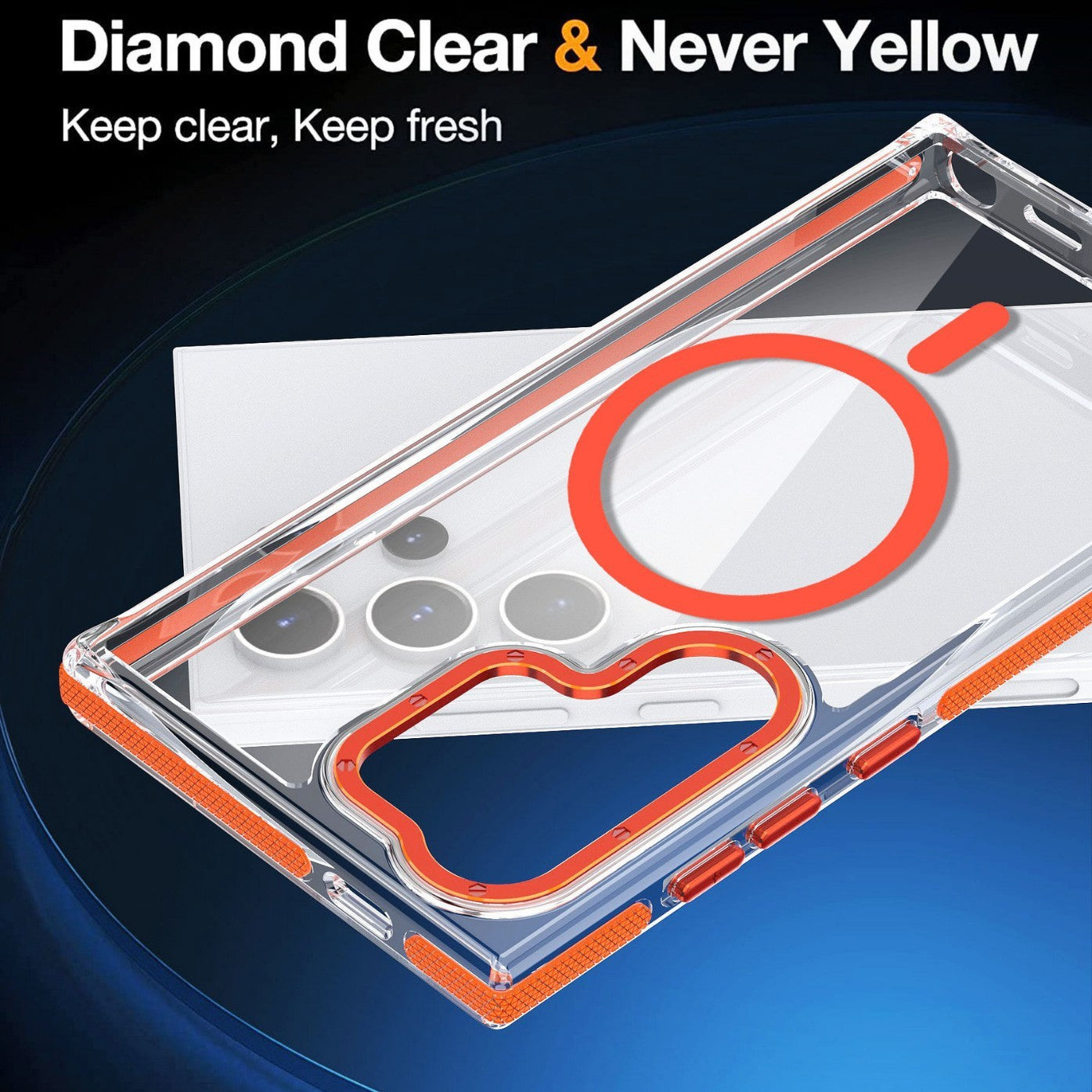 Two-Tone Magnetic Case for Samsung Galaxy S25 Ultra – Colorful Hardware Protective Cover