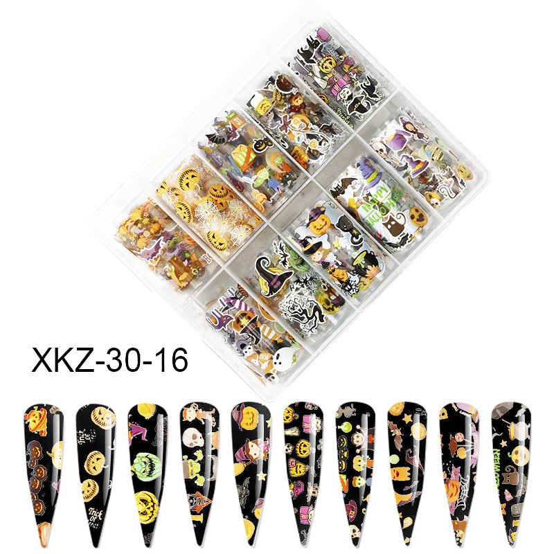 Butterfly & Star Nail Transfer Paper – Laser Foil Stickers for DIY European & American Nail Art