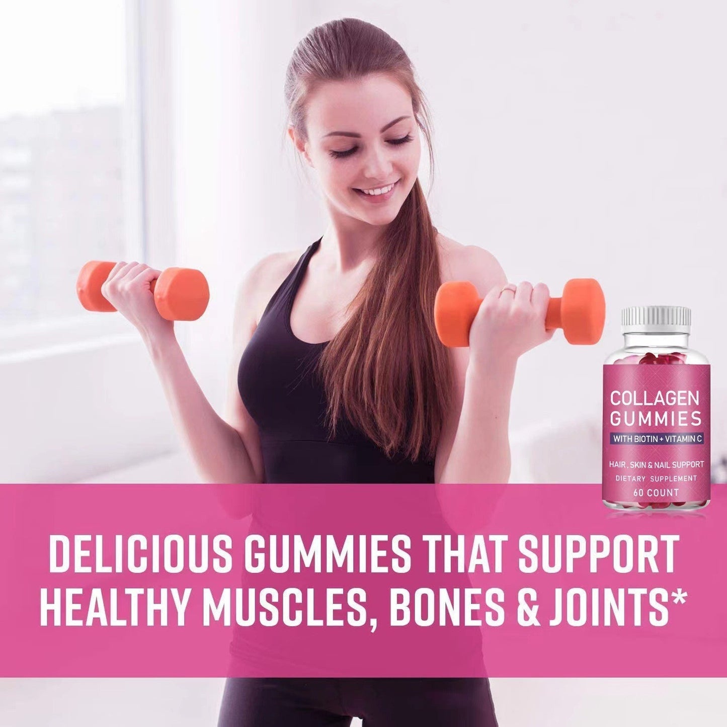 Collagen Gummies – Skin, Hair & Nail Support for Youthful Glow & Joint Health