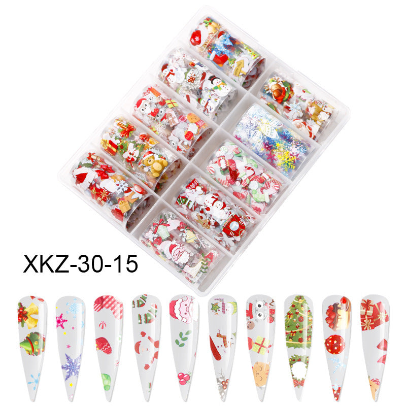 Butterfly & Star Nail Transfer Paper – Laser Foil Stickers for DIY European & American Nail Art