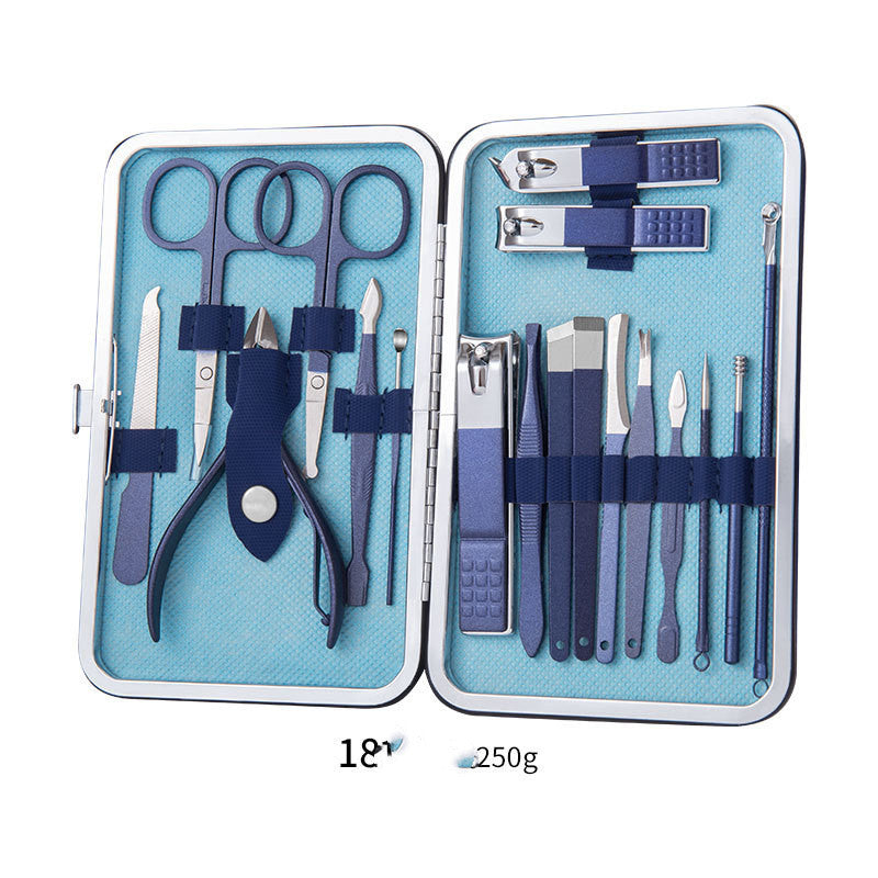 Professional Nail Clippers & Pedicure Set – Scissors, Dead Skin Pliers, Ear Spoon & Nail Groove Trimmers