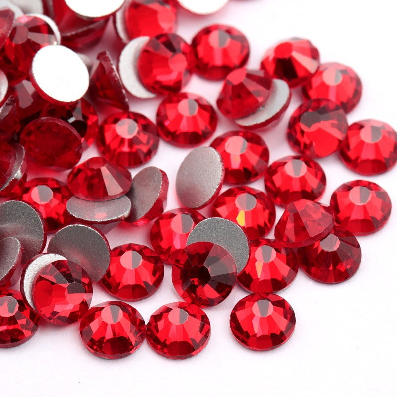 Glass Flat Rhinestones for Nail Drill – Sparkling Crystal Gems for DIY & Salon Nail Art
