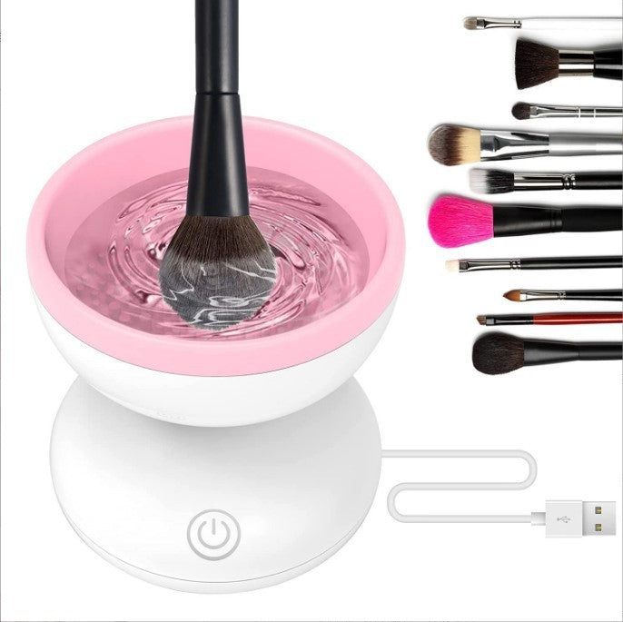 Electric Makeup Brush Cleaner – Portable Automatic USB Cleaning Machine for All Brush Sizes