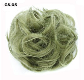 Fluffy Curly Hair Bun with Drawstring – Natural Look Hair Ring & Bun Maker for Women