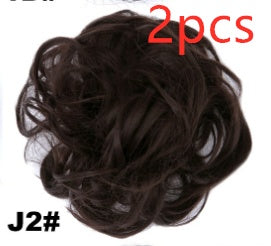 Fluffy Curly Hair Bun with Drawstring – Natural Look Hair Ring & Bun Maker for Women