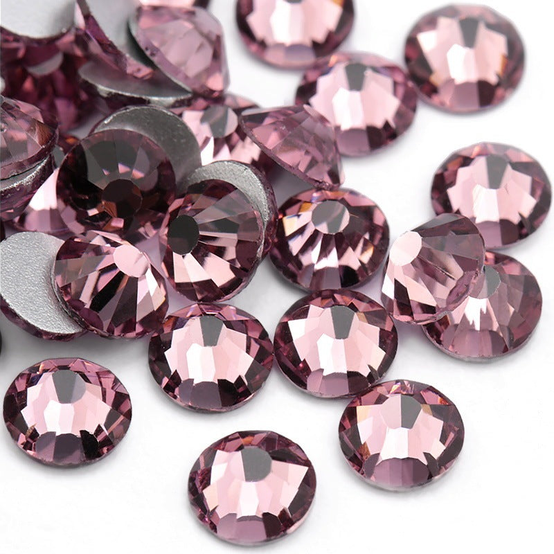 Glass Flat Rhinestones for Nail Drill – Sparkling Crystal Gems for DIY & Salon Nail Art