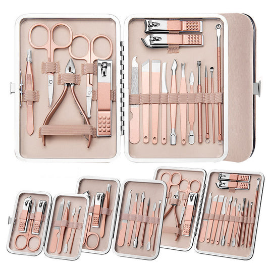 Professional Nail Clippers & Pedicure Set – Scissors, Dead Skin Pliers, Ear Spoon & Nail Groove Trimmers