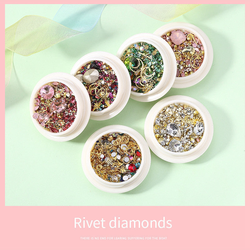 Diamond Nail Rivets – Sparkling Nail Art Jewelry Gems for DIY & Professional Manicure