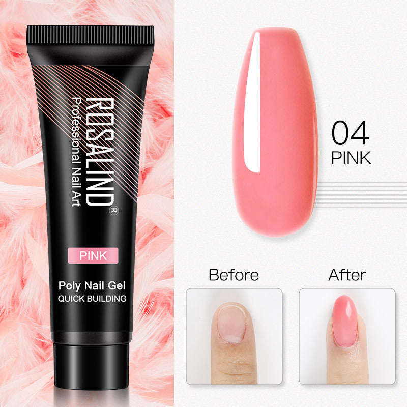 ROSALIND 15ml Crystal UV Nail Extension Gel – Builder Glue for DIY & Professional Manicure