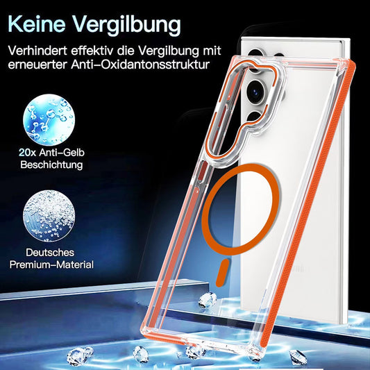 Two-Tone Magnetic Case for Samsung Galaxy S25 Ultra – Colorful Hardware Protective Cover