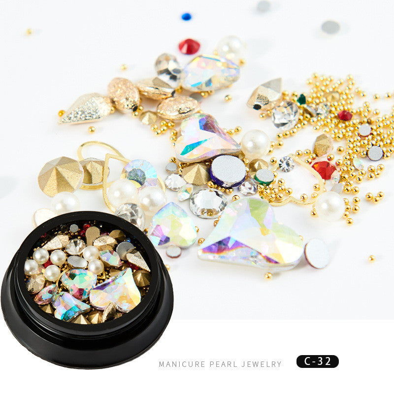 Copper Round Rivets & Sequins – Xingyue Nail Drill Ornaments for DIY Acrylic & Gel Nail Art