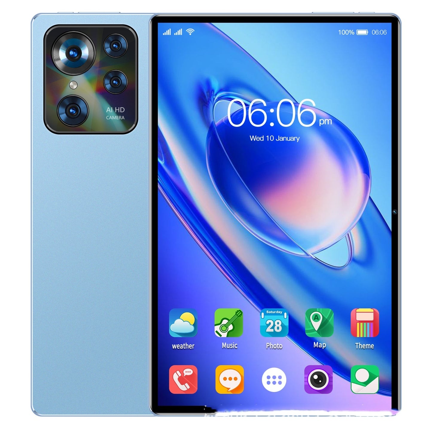 10-Inch Android Tablet PC – Smart Call & Google Apps Enabled, Portable & Powerful