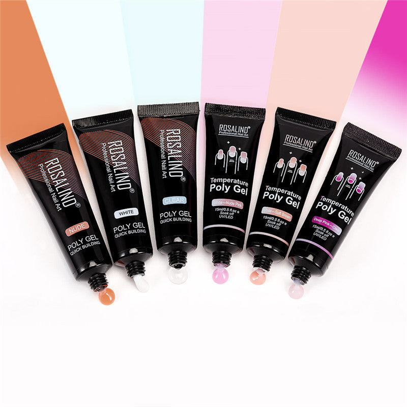 Multi-Color Nail Solid Glue – Strong Modeling Gel for Quick & Easy DIY Nail Extensions