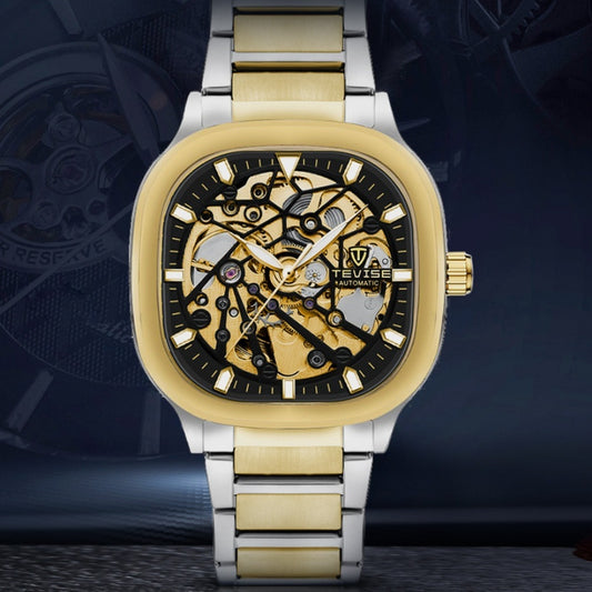 Waterproof Automatic Luminous Square Hollow Men’s Watch – HZ Mobile