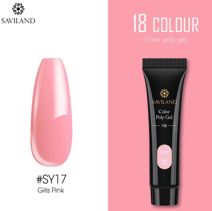 15g Colored Crystal Nail Extension Gel – Builder Glue for DIY & Professional Nail Art