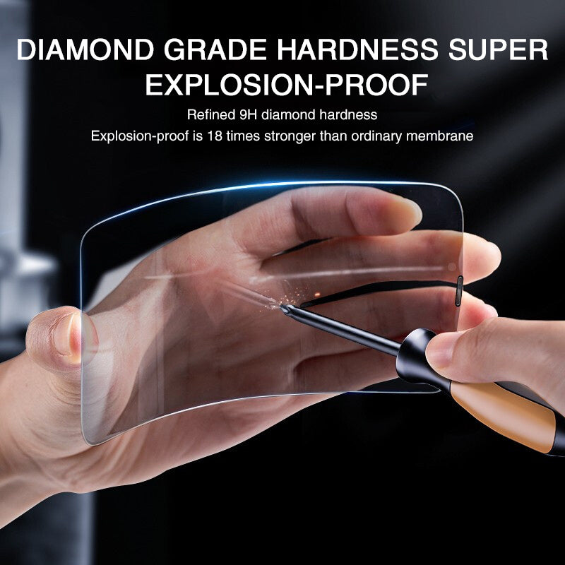 Verre trempé anti-regard pour téléphone portable, plein écran