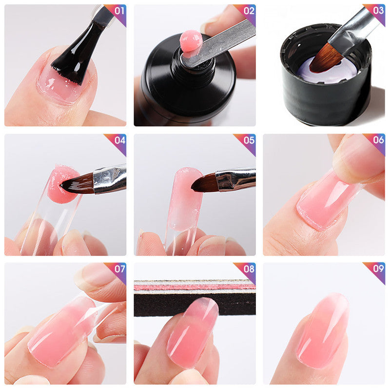 Multi-Color Nail Solid Glue – Strong Modeling Gel for Quick & Easy DIY Nail Extensions