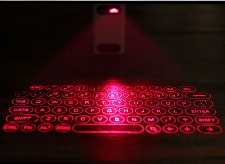 LEING FST Clavier laser virtuel Bluetooth sans fil pour projecteur, clavier de téléphone pour ordinateur portable avec fonction souris