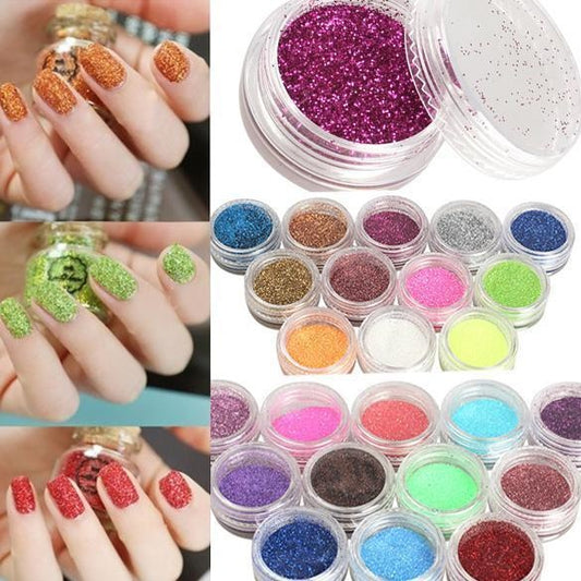 24 Color 3D Nail Art Decoration Set – Colorful Rhinestones & Charms for DIY Acrylic & Gel Nails