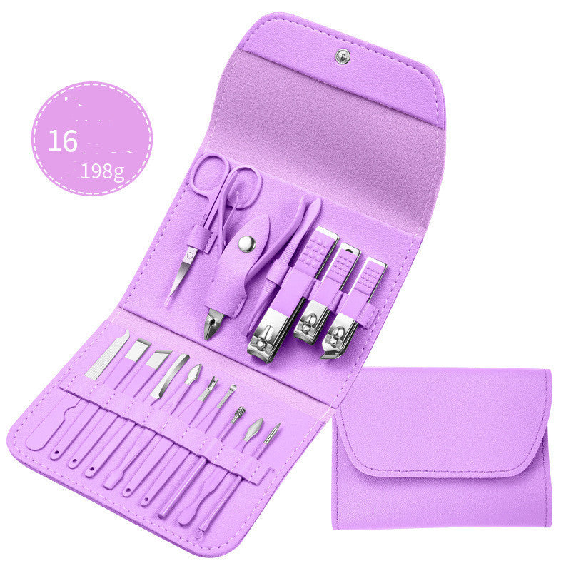 Professional Nail Clippers & Pedicure Set – Scissors, Dead Skin Pliers, Ear Spoon & Nail Groove Trimmers