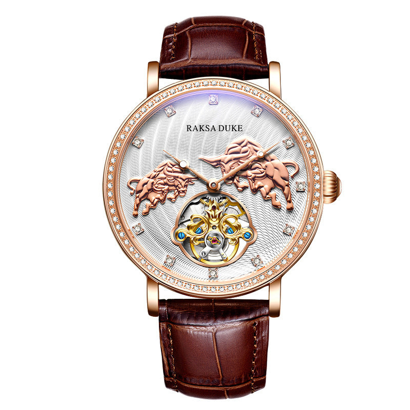 Diamond-Embedded Commemorative Waterproof Mechanical Watch – HZ Mobile